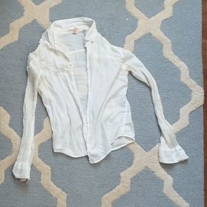 🗽 Abercrombie & Fitch white blouse